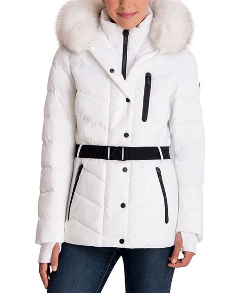 michael kors faux trim coat|MICHAEL Michael Kors Women's Faux.